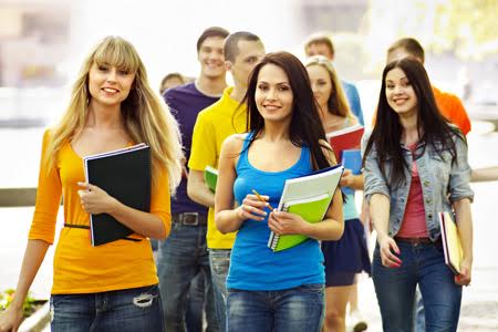 Students Walking