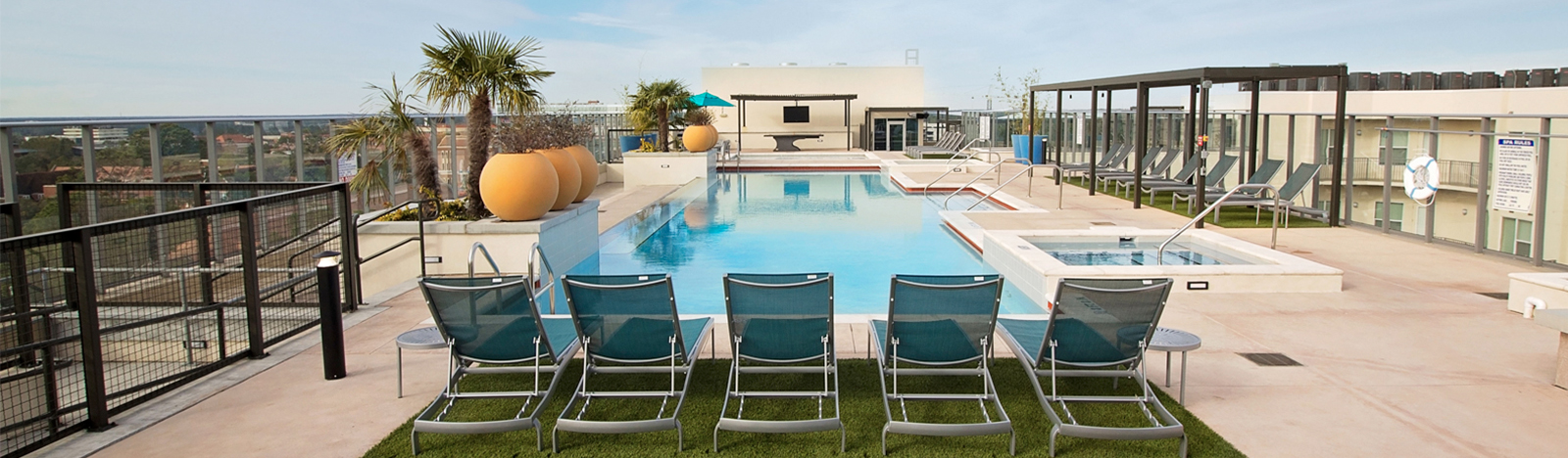 Rooftop pool