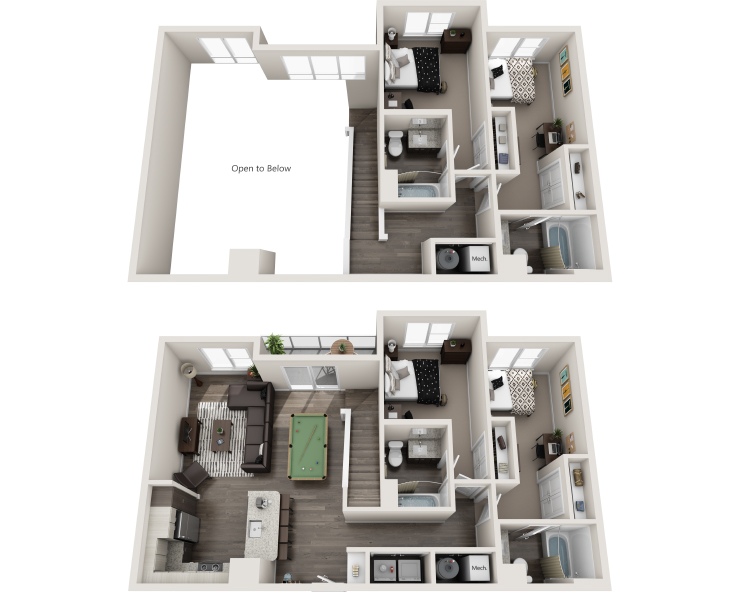 The Downton VIP - 4BR, 4BA Floor plan