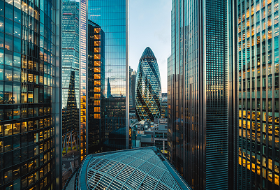 View of city skyline
