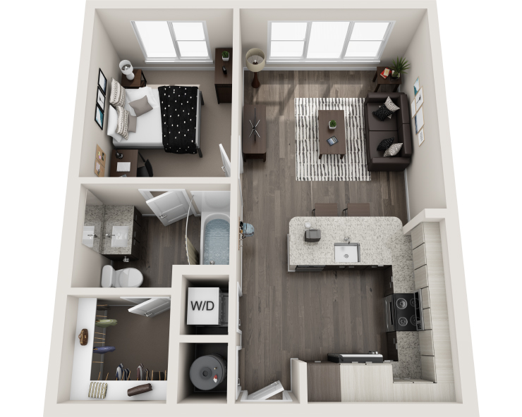The Arden - 1Br, 1Ba Floor plan