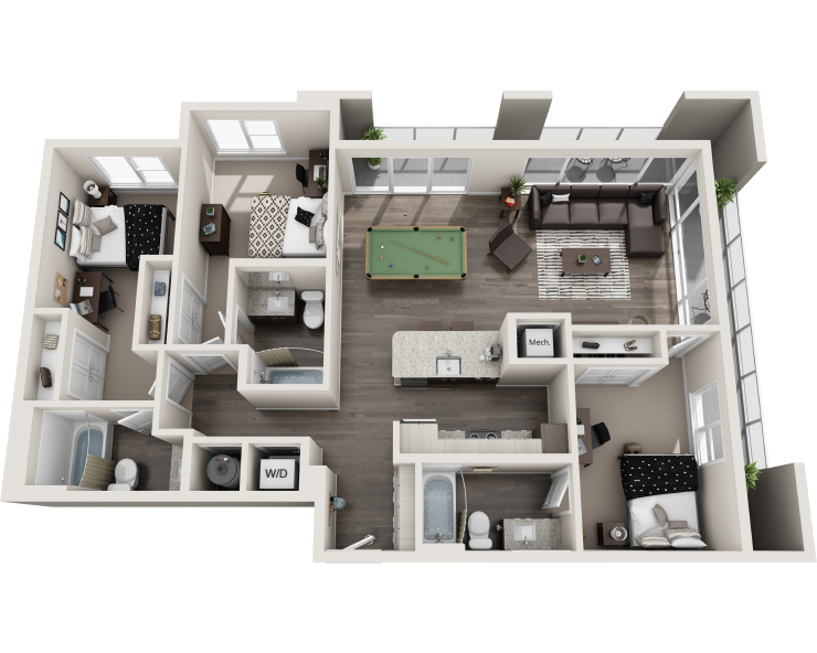 The Camden - 3Br, 3Ba Floor plan