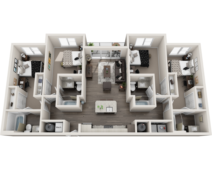 The Derby - 4Br, 4Ba Floor plan