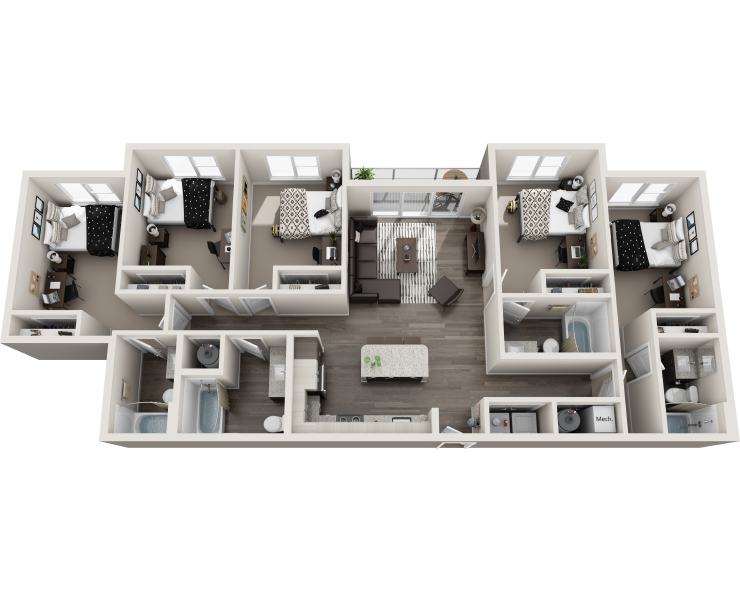 The Hackney - 5Br, 4Ba Floor plan